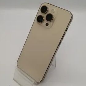 【中古】Apple 楽天モバイル 【SIMフリー】 iPhone 14 Pro 128GB ゴールド MQ073J/A【大須アメ横】保証期間１ヶ月【ランクC】