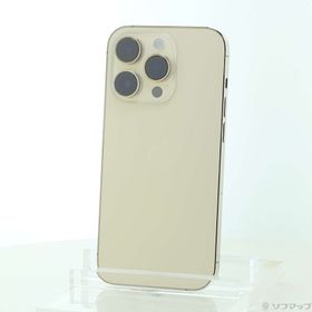 (中古)Apple iPhone14 Pro 128GB ゴールド MQ073J/A SIMフリー(247-ud)