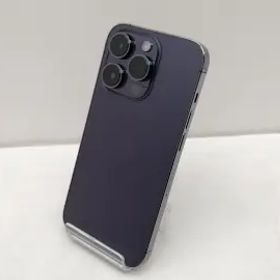 【中古】Apple docomo 【SIMフリー】 iPhone 14 Pro 128GB ディープパープル MQ0F3J/A【高崎モントレー】保証期間１ヶ月【ランクB】