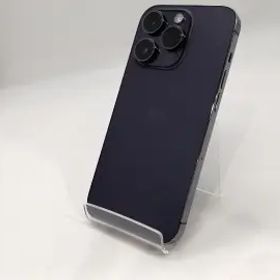 【中古】Apple 国内版 【SIMフリー】 iPhone 14 Pro 128GB ディープパープル MQ0F3J/A【浜松駅前】保証期間１ヶ月【ランクC】
