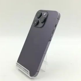 【中古】Apple docomo 【SIMフリー】 iPhone 14 Pro 128GB ディープパープル MQ0F3J/A【福岡筑紫】保証期間１ヶ月【ランクB】