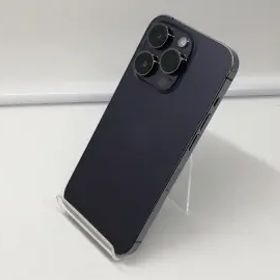 【中古】Apple 国内版 【SIMフリー】 iPhone 14 Pro 128GB ディープパープル MQ0F3J/A【札幌】保証期間１ヶ月【ランクB】
