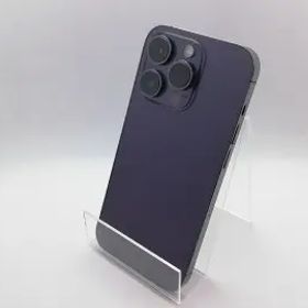 【中古】【赤ロム保証あり】Apple 楽天モバイル 【SIMフリー】 iPhone 14 Pro 128GB ディープパープル MQ0F3J/A【福岡天神】保証期間１ヶ