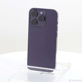 (中古)Apple iPhone14 Pro 128GB ディープパープル MQ0F3J/A SIMフリー(295-ud)