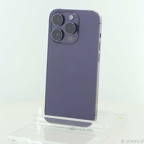 (中古)Apple iPhone14 Pro 128GB ディープパープル MQ0F3J/A SIMフリー(198-ud)