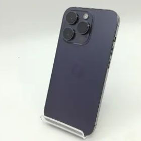 【中古】Apple docomo 【SIMフリー】 iPhone 14 Pro 128GB ディープパープル MQ0F3J/A【三宮駅前】保証期間１ヶ月【ランクB】