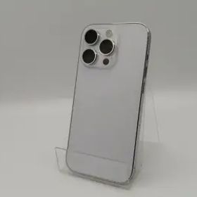 【中古】Apple SoftBank 【SIMフリー】 iPhone 14 Pro 256GB シルバー MQ0Y3J/A【大須アメ横】保証期間１ヶ月【ランクC】