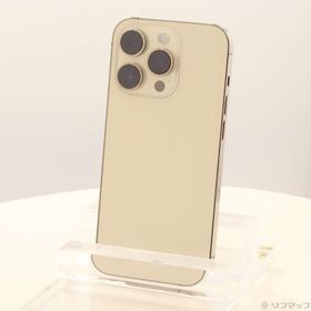 (中古)Apple iPhone14 Pro 256GB ゴールド MQ173J/A SIMフリー(198-ud)