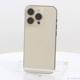 (中古)Apple iPhone14 Pro 256GB ゴールド MQ173J/A SIMフリー(269-ud)