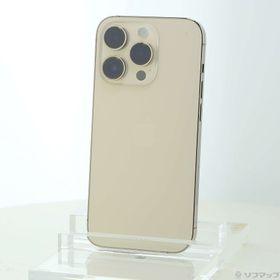 (中古)Apple iPhone14 Pro 256GB ゴールド MQ173J/A SIMフリー(368-ud)