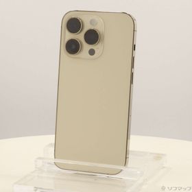 (中古)Apple iPhone14 Pro 256GB ゴールド MQ173J/A SIMフリー(377-ud)