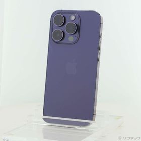 (中古)Apple iPhone14 Pro 256GB ディープパープル MQ1E3J/A SIMフリー(305-ud)