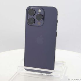 (中古)Apple iPhone14 Pro 256GB ディープパープル MQ1E3J/A SIMフリー(377-ud)
