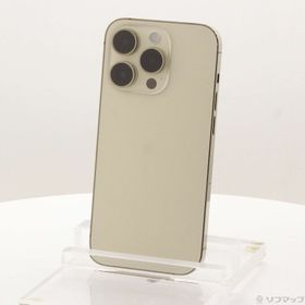 (中古)Apple iPhone14 Pro 512GB ゴールド MQ223J/A SIMフリー(269-ud)