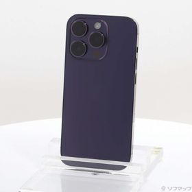 (中古)Apple iPhone14 Pro 512GB ディープパープル MQ283J/A SIMフリー(371-ud)