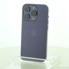 (中古)Apple iPhone14 Pro 512GB ディープパープル MQ283J/A SIMフリー(295-ud)