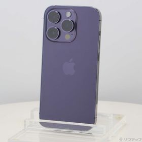 (中古)Apple iPhone14 Pro 1TB ディープパープル MQ313J/A SIMフリー(262-ud)