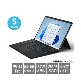 ノートPC マイクロソフト ★中古パソコン・Sランク★EIN-00026 [Surface Pro 8(i5-1145G7 16GB SSD256GB 13 Windows11Pro タイプカバー 30日保証)]