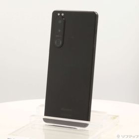 (中古)SONY Xperia 5 III 128GB フロストブラック SO-53B docomo SIMフリー(368-ud)