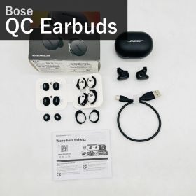 Bose ボーズ QuietComfort Earbuds 完全ワイヤレスイヤホン 888507-0100 ブラック ノイズキャンセリング Bluetooth5.3 IPX4 最長8.5時間再生 急速充電 マルチポイント 国内正規品