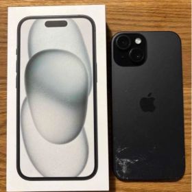 ジャンク Apple iPhone 15 本体 ブラック バッテリ残量100%