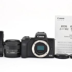 【返品保証】★極上品★キヤノン Canon EOS Kiss M2 EF-M 15-45 IS STM レンズキット★ L698#8355