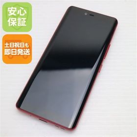 安心保証 新品同様 SIMフリー Rakuten Hand 5G クリムゾンレッド