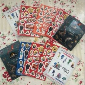ジュラシックワールド インサイドヘッドミニオン2怪盗グルーステッカーなど１０枚