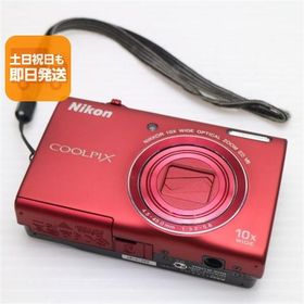 美品 COOLPIX S6200 ブリリアントレッド 即日発送 デジカメ Nikon デジタルカメラ 本体 あすつく 土日祝発送OK