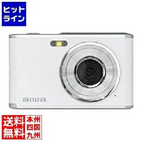 アイワ コンパクトデジタルカメラ aiwa cam DCB ホワイト(1300万画素CMOSセンサー/2.8インチIPSディスプレイ/電子手ブレ補正/AF/4倍デジタルズーム/自撮り撮影/軽量) JA4-DCM0001(WH)
