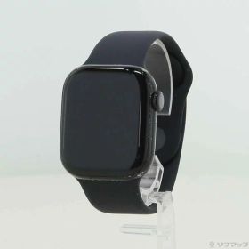 【中古】Apple(アップル) Apple Watch Series 10 GPS 42mm ジェットブラックアルミニウムケース ブラックスポーツバンド 【348-ud】
