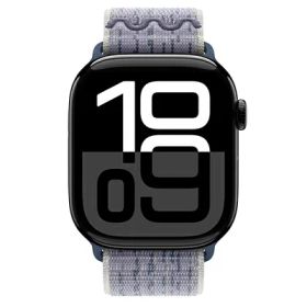 Apple Apple Watch Series10 46mm GPSモデル MWX13J/A+MXU13FE/A A2999【ジェットブラックアルミニウムケース/グレー ブルーNikeスポーツループ】 [中古] 【当社3ヶ月間保証】 イオシス