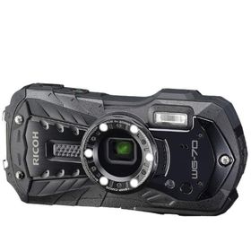 リコー RICOH WG-70 ブラック 防水 耐衝撃 防塵 耐寒 アウトドアカメラ コンパクトデジタルカメラ コンデジ カメラ 中古