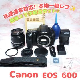 ✨Canon EOS 60D✨高性能中級機 ショット少 スマホ転送セット