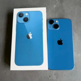 iPhone13 mini 128GB ブルー 縦割れ 箱付 利用制限○ 626