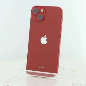 【中古】Apple(アップル) iPhone13 128GB プロダクトレッド MLNF3J／A SIMフリー 【251-ud】