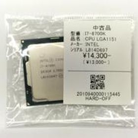 CORE I7-8700K CORE I7-8700K INTEL