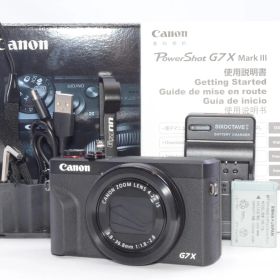 Canon コンパクトデジタルカメラ PowerShot G7 X Mark III ブラック 1.0型センサー/F1.8レンズ/光学4.2倍ズーム PSG7XMARKIIIBK