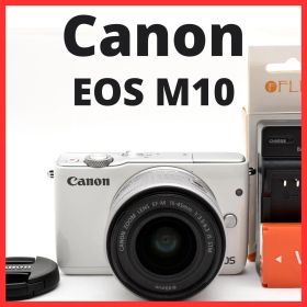 F23[8080]28★美品★ キヤノン Canon EOS M10 ボディ 15-45mm レンズキット