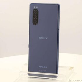 〔中古〕SONY(ソニー) Xperia 5 64GB ブルー SO-01M docomoロック解除SIMフリー〔295-ud〕