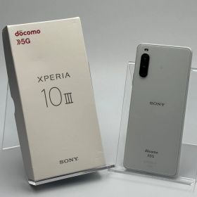 【箱付き中古C】Xperia 10 III SO-52B ホワイト SIMフリー 白ロム