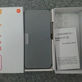 【未使用品】 Xiaomi シャオミ Redmi 12 5G 4GB／128GB スマホ XIG03 ミッドナイトブラック au版 スマートフォン
