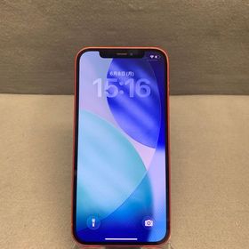 美品 国内版 SIMフリー iPhone12 64GB レッド色