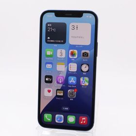 SIMフリー iPhone12 64GB ブルー バッテリー状態85%