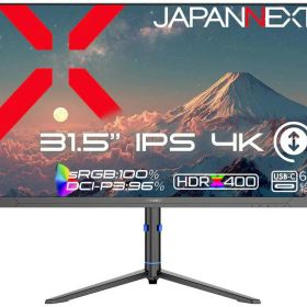 JAPANNEXT ジャパンネクスト 4K対応 31.5型液晶ディスプレイ/HDMI×1、DP×1、USB-C×1/ブラック/スピーカー/2年保証 JN-IPS315U-HSPC6 単品購入のみ可（同一商品であれば複数購入可） クレジットカード 代金引換決済のみ