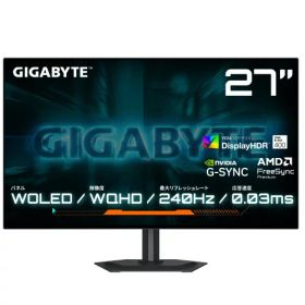 GO27Q24G 27インチ WQHD(2560x1440) 有機EL ゲーミングモニター WOLED 240Hz 0.03ms
