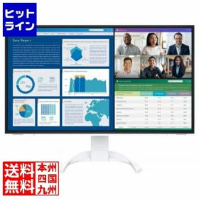 ナナオ 液晶ディスプレイ 31.5型/3840×2160/HDMI×2、DisplayPort、USB Type-C/ホワイト/スピーカー：あり EV3240X-WT