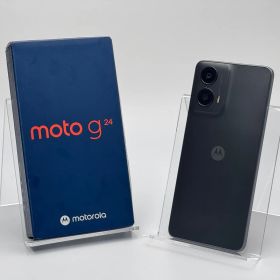 【箱付き中古C】moto g24 XT2423-5 マットチャコール SIMフリー 白ロム