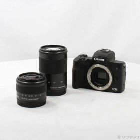 ソフマップ 〔中古品〕 EOS Kiss M ダブルズームキット ブラック【305】
