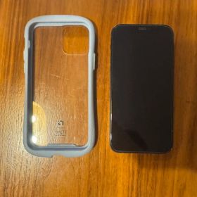 iPhone 12 64gb 背面割れ ブラック 本体 iFaceケース付